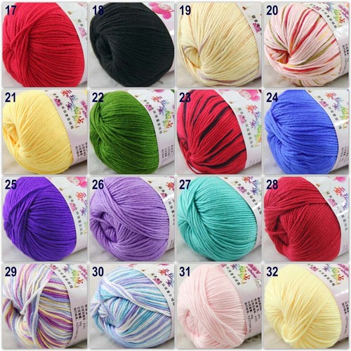 Sale 6 Skeinsx50g Cashmere Silk Wool Children Hand Knit Blankets Crochet Yarn 15 - Picture 5 of 11