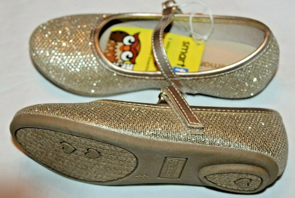 SmartFit ребенка ясельного возраста девочек отлива Chelsea золото балет плоский туфли с ремнем  - Изображение 4 из 4