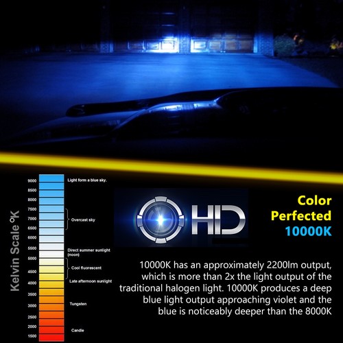 Autovizion Xenon Headlight HID Kit 32000LM 35W Slim H1 H3 H4 H11 9005 9006 9007 - Picture 8 of 12