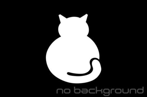 Fat Cat Sticker Vinyl Decal Love Kitten Animal Meow Car Window Wall Cute Kitty - Picture 4 of 15