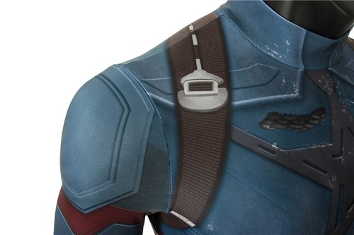 Avengers 3 Steve Rogers Infinity War Jumpsuit Uniform Halloween Cosplay Costume - Picture 8 of 15