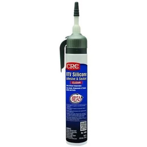 CRC Gasket Sealant: RTV Silicone, 6.5 oz, Tube, Clear, Water Resistant - 12 Case