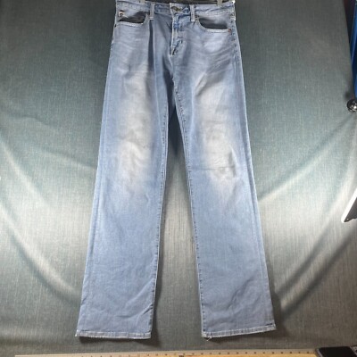 American Eagle Men's Jeans Size 31x34 Light Blue Extreme Flex Slim Fit Denim MB