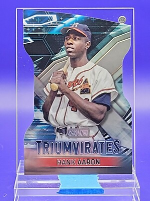 Hank Aaron 2023 Topps Stadium Club Triumvirates SP 🔥 Braves | eBay
