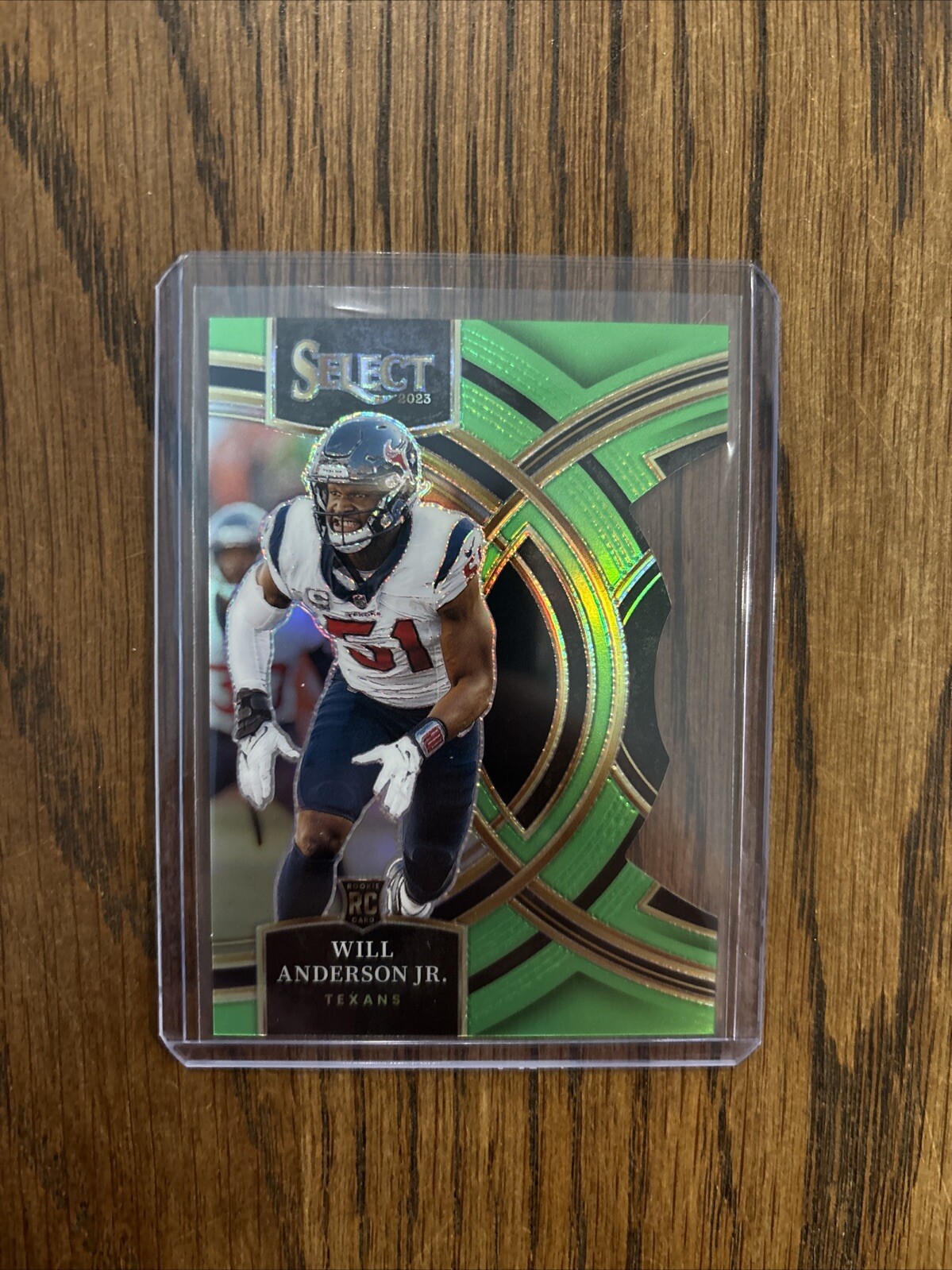 2023 Will Anderson Jr Green /499 Select Premier Rookie Die Cut Texans