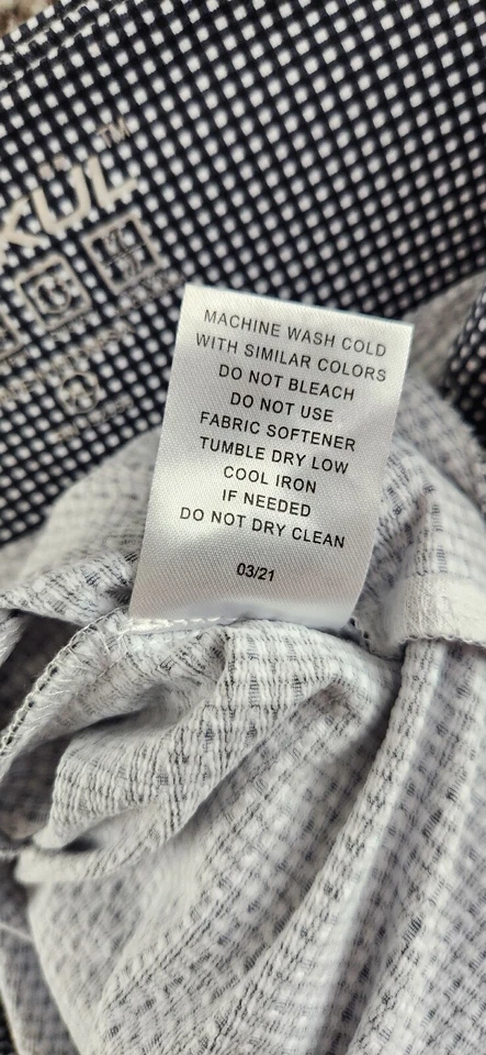 Falda corta de golf Ibkul negra/blanca a cuadros pantalones cortos incorporados bolsillos para mujer XL Foto 4 de 4