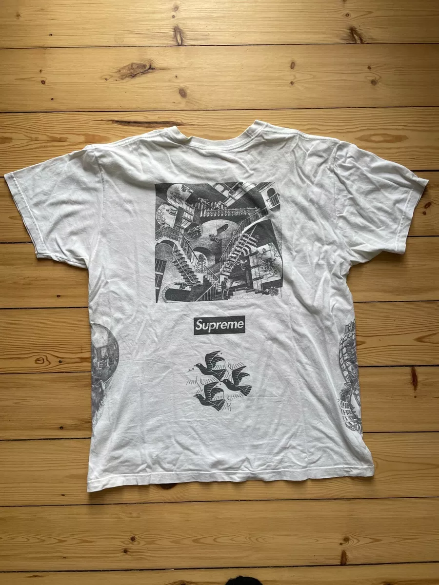 Supreme mc sales escher collage tee
