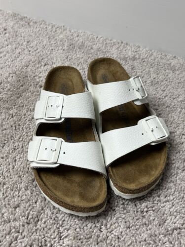 Birkenstock Arizona Womens White Sandal Size 39 US 8 - Picture 5 of 14