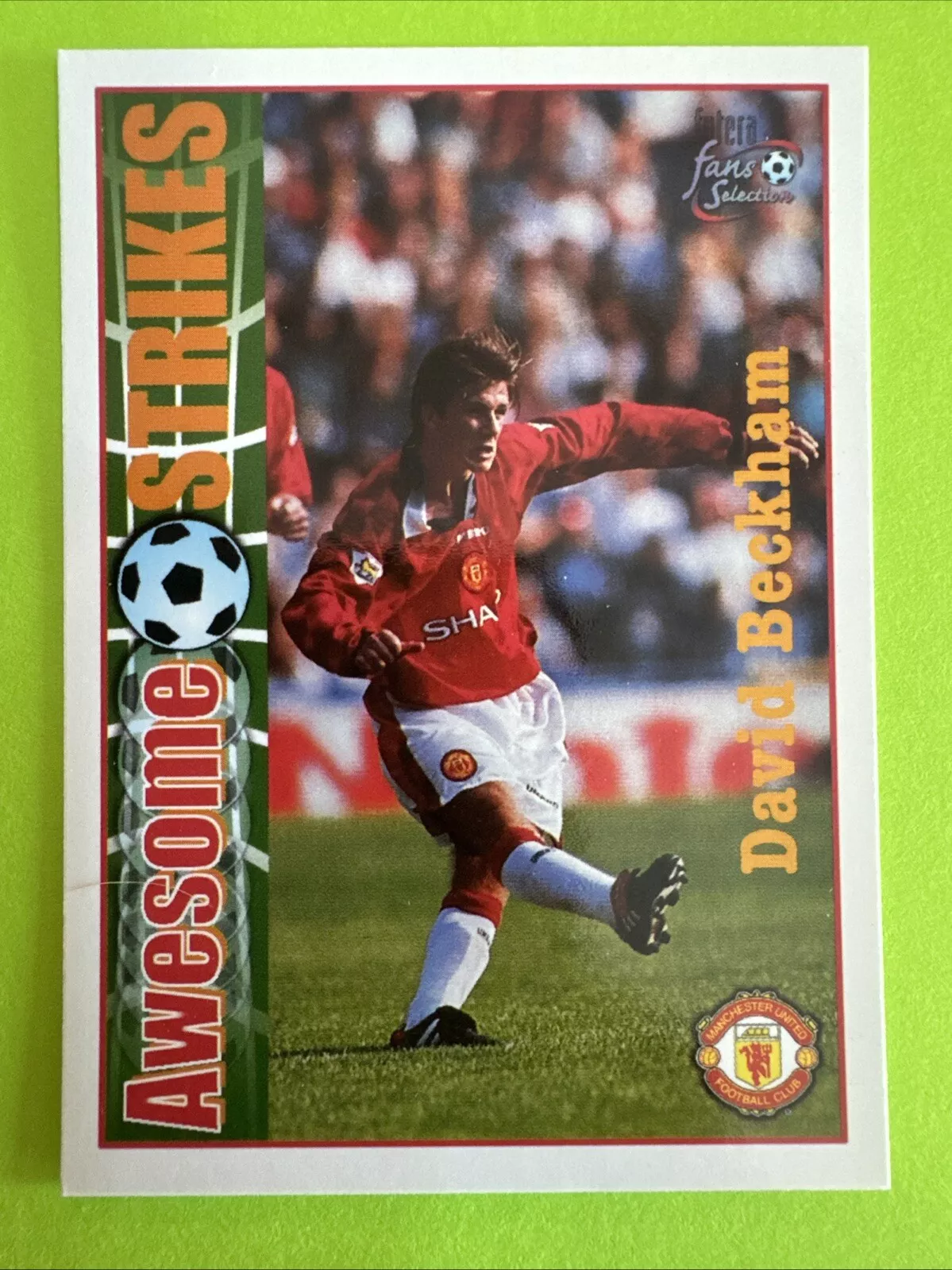David Beckham trading card