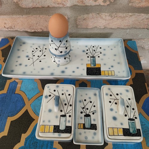 ALFA CERAMICA CERAMICHE SESTO FIORENTINO set colazione per due Vintage - Foto 10 di 18