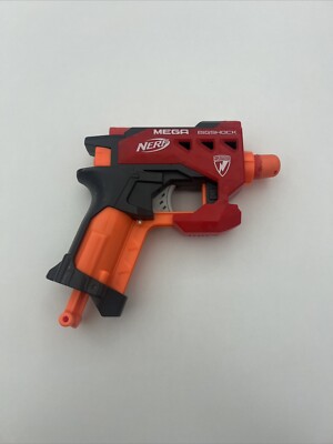 Nerf N-Strike For Bigshock Toy Red C-031G + 2 Nerf Bullets  Tested Works