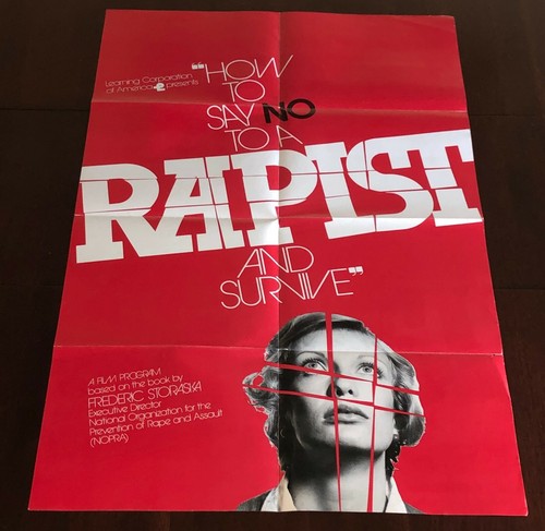 How To Say No To A Rapist And Survive Movie Poster 1977 NOPRA Film Program Ad - Picture 1 of 12