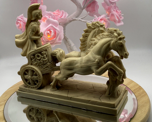Vintage Figurine Lorenzo Toni Sculpture Statue Roman Chariot - Picture 4 of 16
