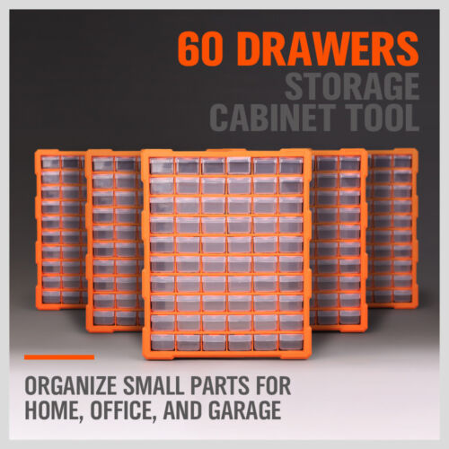 60-300 Drawers Storage Cabinet Tool Box Parts Organiser Bin Chest With Divider - Picture 4 of 13