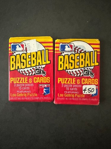(2) 1985 Donruss Baseball Wax Pack Lot Unopened Clemens Puckett Gooden RC