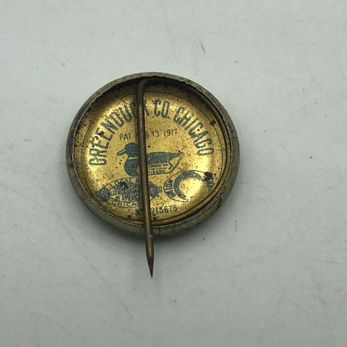 Pinback It's Spring Get A Pontiac Birds Advertising Button Pin 1917 Vintage Poor - Picture 5 of 12