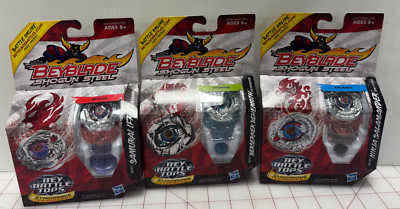 Beyblade Shogun Steel Ninja Salamander & Samurai Ifrit & Berserker Behemoth Tops
