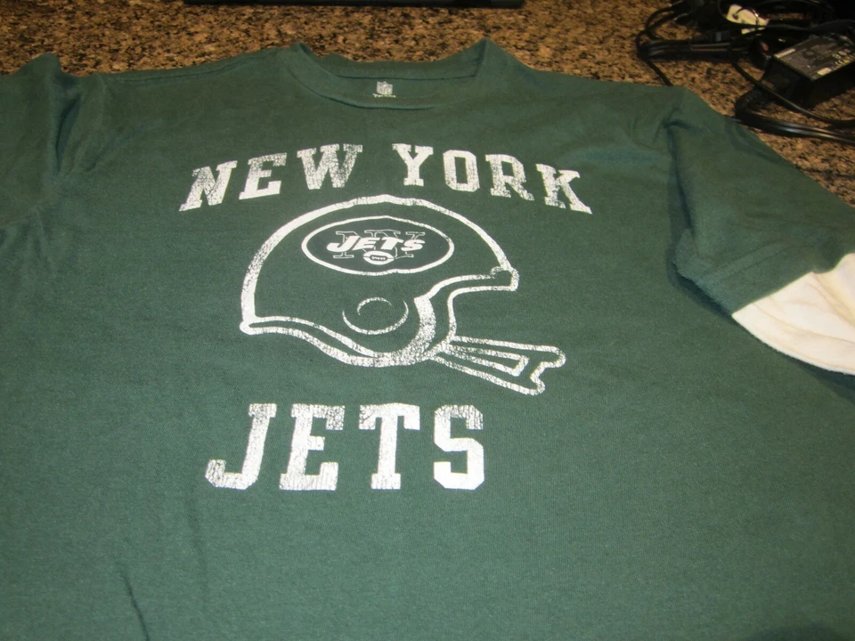 Camiseta New York Jets Juvenil Manga Larga - Talla Grande 14/16 - Verde Foto 2 de 2