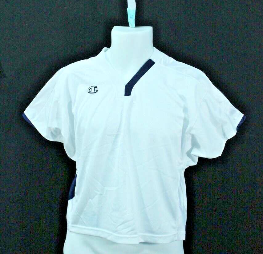 24A11 Champion N317 Mesh Lacrosse Jersey V-Neck Youth Medium White