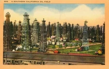 Oil Field Southern California Vintage Postcard Unstamped Unused 