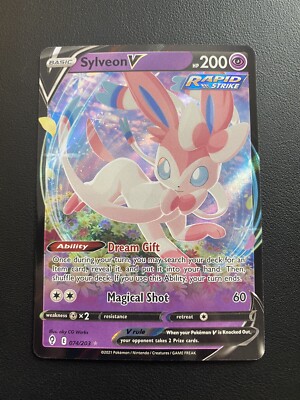 sylveon v pokemon card value Sylveon (22/64) - Pokémon Night Wanderer (sv6a) main image 1