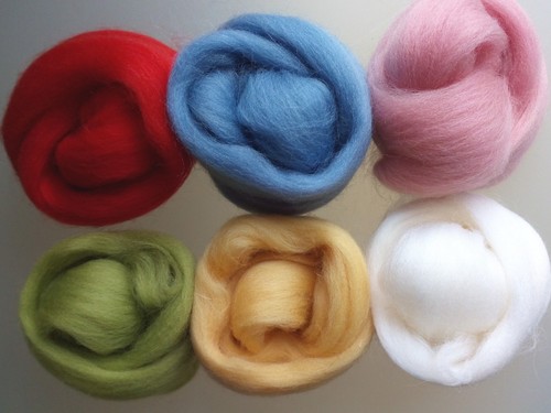 Assorted Colours *100% Merino Wool Tops for Wet & Dry Felting, Packs of 60 grams - Picture 204 of 250