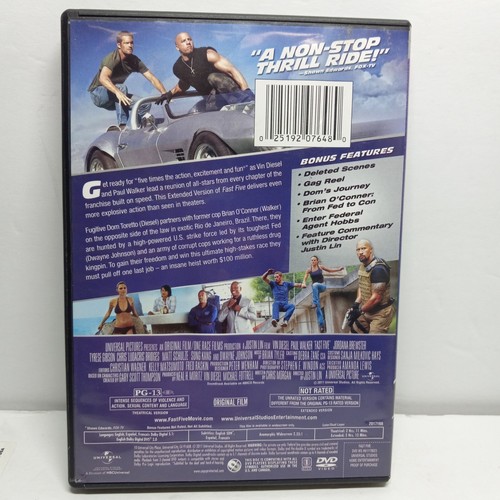 Fast Five (DVD) Extended Edition Universal 2011 - Picture 2 of 2