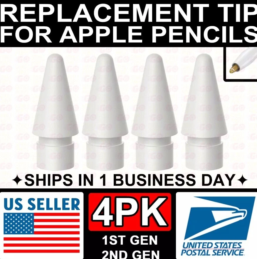 4 Packs Tips Replacement for Apple Pencil 1st Gen 2nd Gen Pen iPad Pro - Image 3 of 4