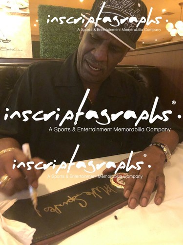 Cintura Michael & Leon Spinks doppia firma campionato WBA COA autografo Tyson Ali - Foto 8 di 9