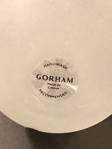Vintage Gorham Frosted Glass Christmas Ornament Ball Blue Snowflake Red Tassel - Picture 6 of 6