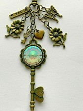 BUTTERFLY KEY SUNFLOWERS KEY CHAIN BAG CHARM FREE SHIP OVER 35 ASK FOR INV