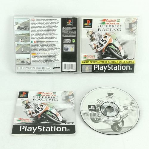 Castrol Honda Superbike Racing Value Series  PS1 PlayStation 1 Complete PAL - Picture 2 of 5