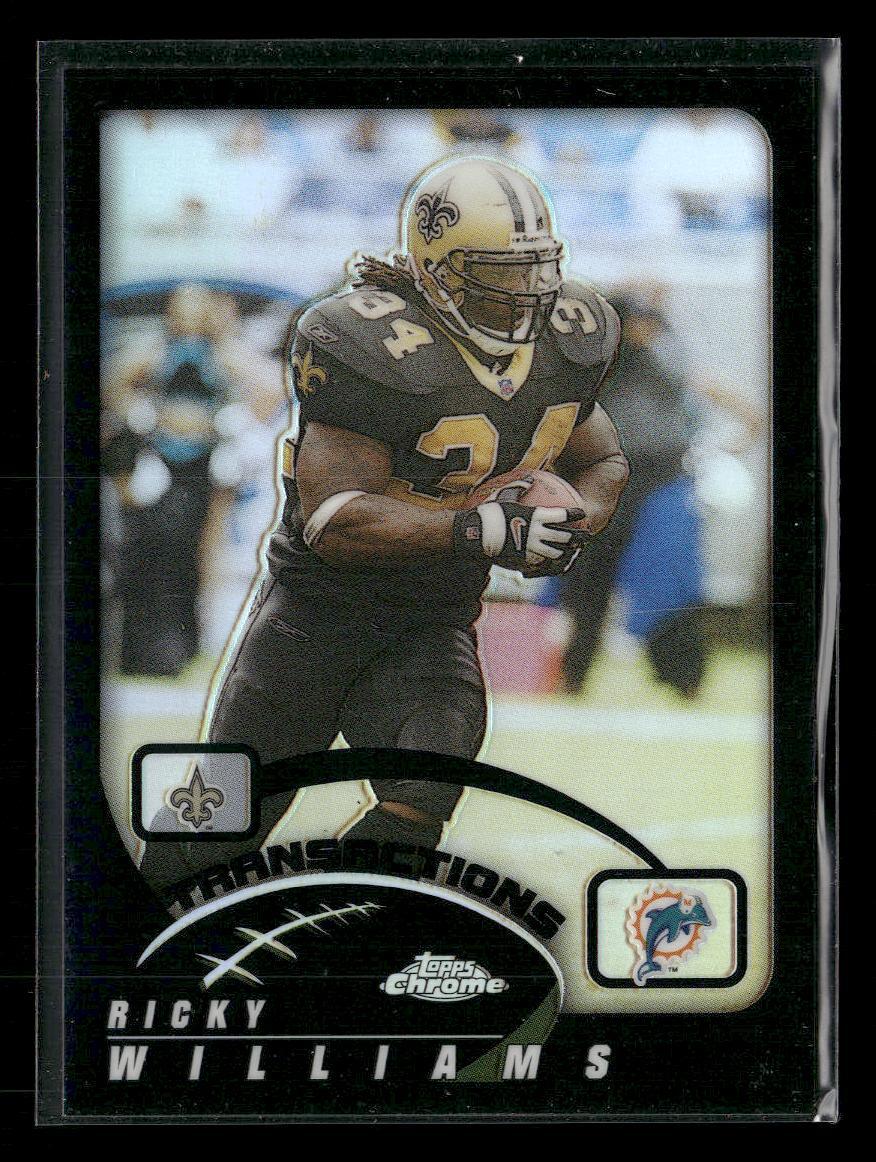 2002 Topps Chrome #131 Ricky Williams Black Refractors #/599