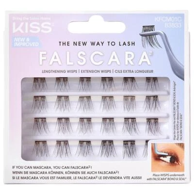 Kiss Falscara Lengthening Wisps Multipack Lashes with Unique Microband - 24 pcs