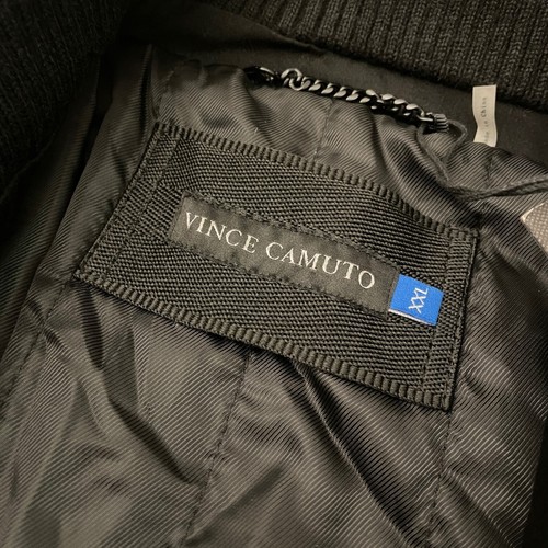 VINCE CAMUTO MENS WOOL BLEND SIZE XXL DARK NAVY BLUE ZIP LINED STADIUM COAT - Picture 12 of 21