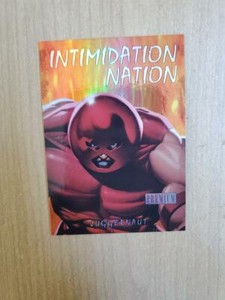 2013 UD Marvel Fleer Retro Intimidation Nation insert card JUGGERNAUT #20