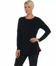 Attitudes by Renee Pullover Sweater with Contrast Tipping-A310883-NEW