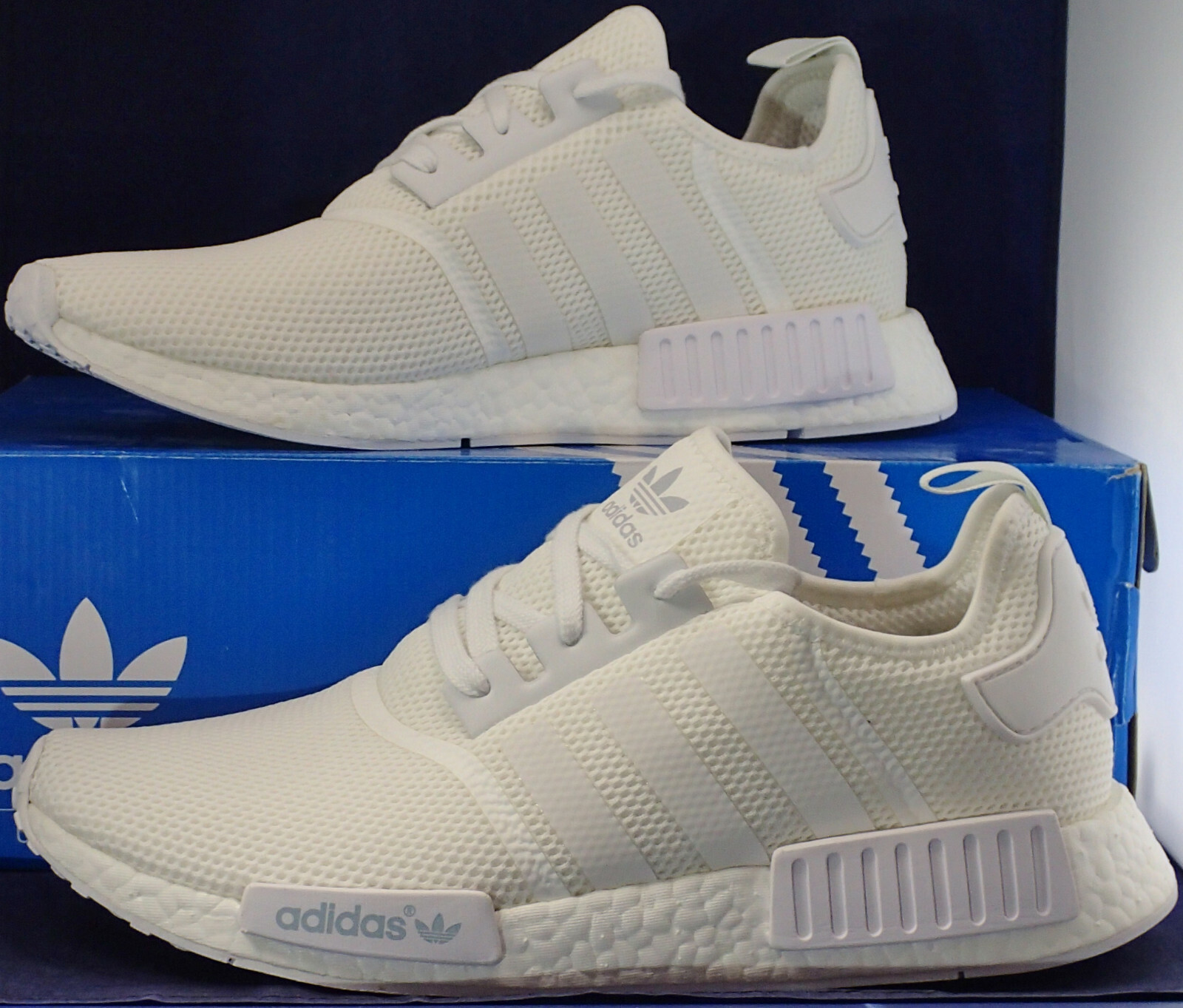 Size 12 - adidas NMD R1 All White 2016 