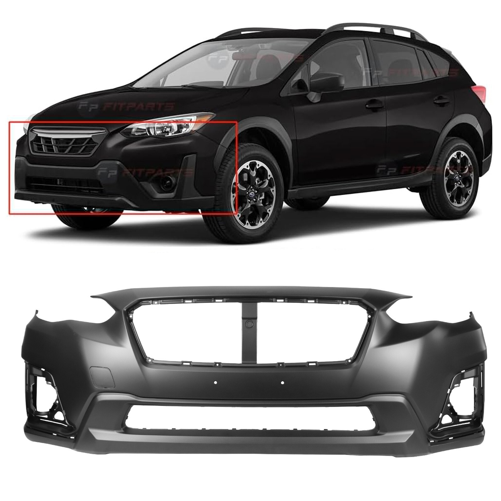 NEW Painted To Match - Front Bumper Cover Fascia for 2018-2020 Subaru Crosstrek