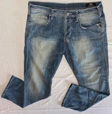 Buffalo David Bitton Men's Blue Jeans King Bootcut Size 38X32 (W35 L32)*** NWD 