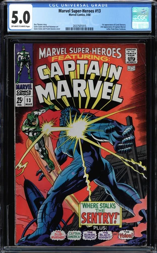 MARVEL SUPER HEROES #13 CGC 5.0 OWW 1ST APPEARANCE OF CAROL DANVERS #2037501015