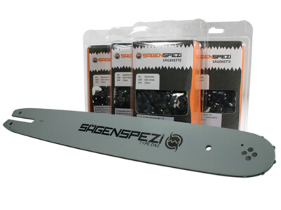 40cm Sword Set Drive with 4 Chains 3/8''''P 55TG 1.3mm Fits Stihl MSA 220'' 