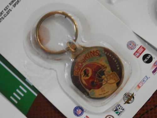 Washington Redskins Keychain lot (5) NEW VTG 1990's Key rings Lot R 1996 - Picture 18 of 22