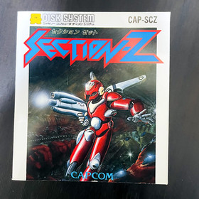 Section Z With Sticker Nintendo Famicom Disk System Capcom 1987 CAP-SCZ Shooter