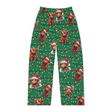 Pantalones de pijama para mujer Holiday Baby Highland Cow