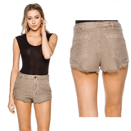 Free People Standoff Beige Frayed 