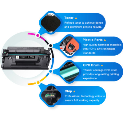 Toner noir HP pour LaserJet Pro M506 / M527 ... (87A