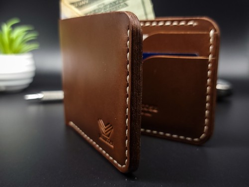 Premium Handmade Leather Bifold Wallet Full Grain Leather Perfect Gift for Men - Picture 5 of 7