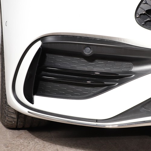Para Mercedes-Benz Clase C 2022 tira de recorte de lámpara antiniebla delantera ABS piano negro 4 piezas - Imagen 6 de 9