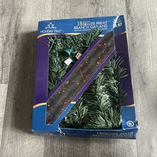 18 Foot Holiday Time Deluxe Pre-lit Branch Garland & 2 used sets of garland
